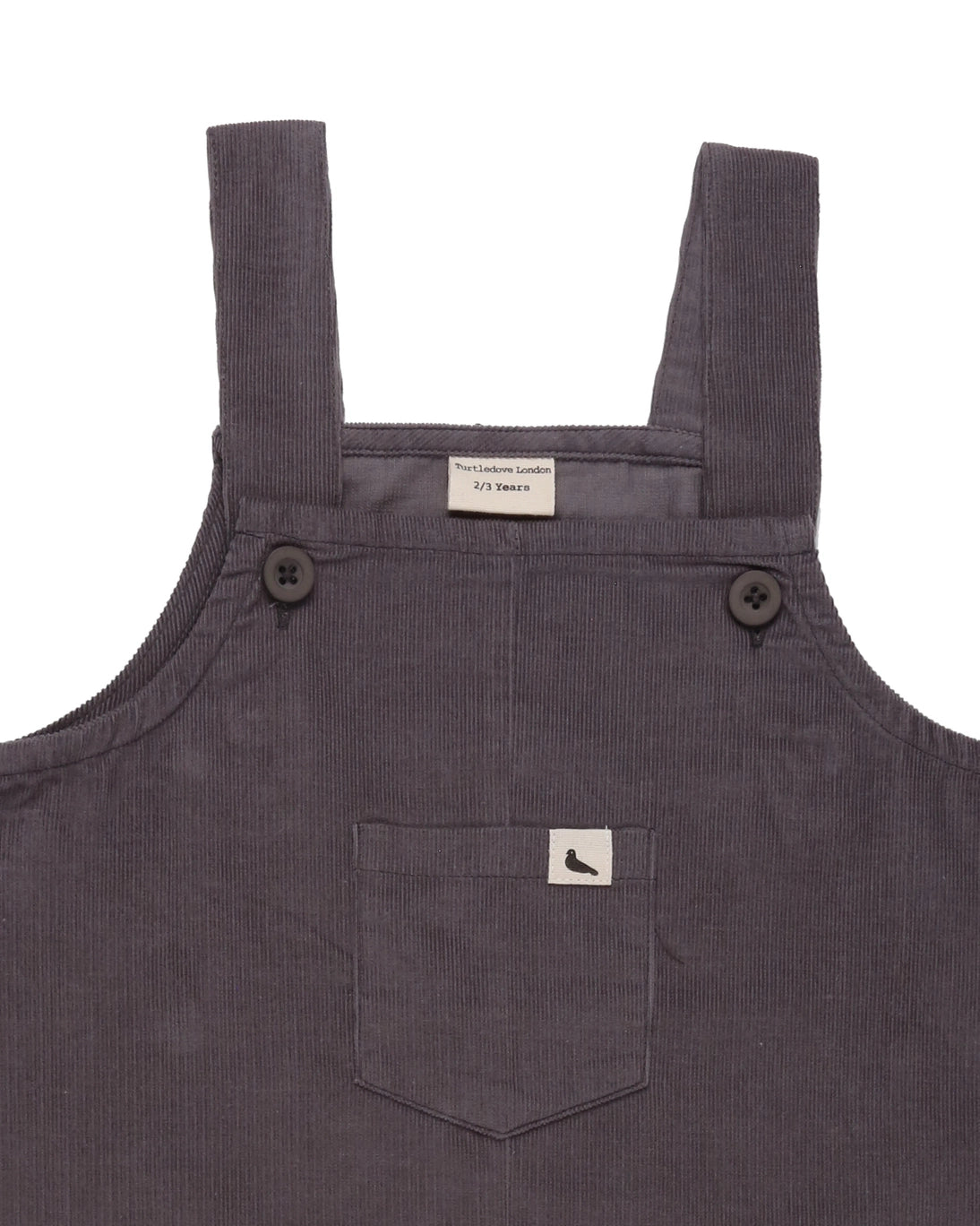 Turtledove London Cord Easy Fit Dungarees